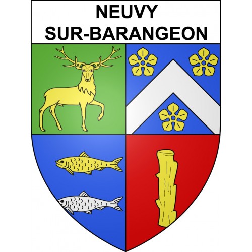 Adesivi stemma Neuvy-sur-Barangeon adesivo
