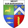 Adesivi stemma Neuvy-sur-Barangeon adesivo