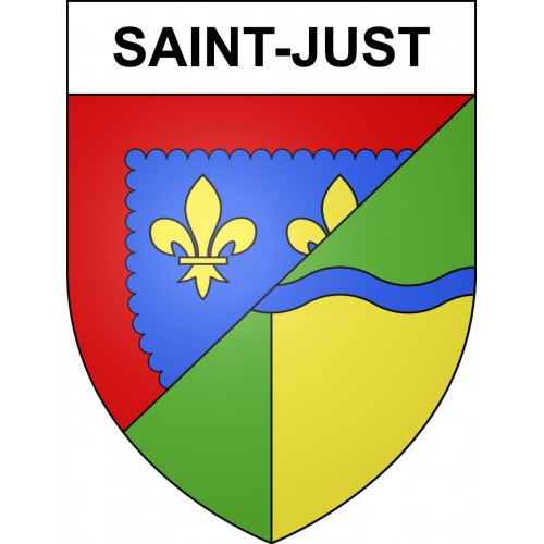 Stickers coat of arms Saint-Just adhesive sticker