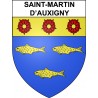 Saint-Martin-d’Auxigny 18 ville sticker blason écusson autocollant adhésif