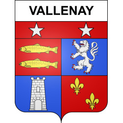 Adesivi stemma Vallenay adesivo
