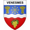 Venesmes 18 ville sticker blason écusson autocollant adhésif