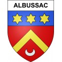 Albussac 19 ville sticker blason écusson autocollant adhésif