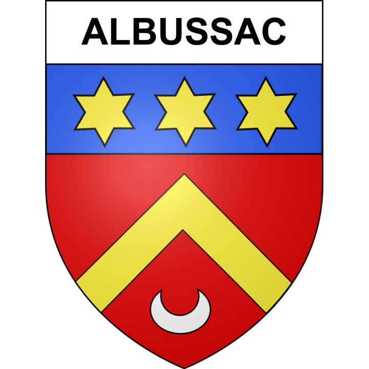 Stickers coat of arms Albussac adhesive sticker