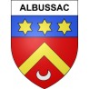 Albussac Sticker wappen, gelsenkirchen, augsburg, klebender aufkleber