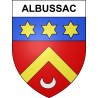 Stickers coat of arms Albussac adhesive sticker