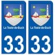 33 La Teste-de-Buch blason  ville sticker autocollant plaque