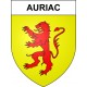 Pegatinas escudo de armas de Auriac adhesivo de la etiqueta engomada