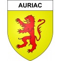 Auriac 19 ville sticker blason écusson autocollant adhésif