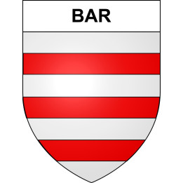Bar 19 ville sticker blason écusson autocollant adhésif