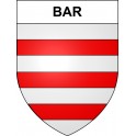 Bar 19 ville sticker blason écusson autocollant adhésif