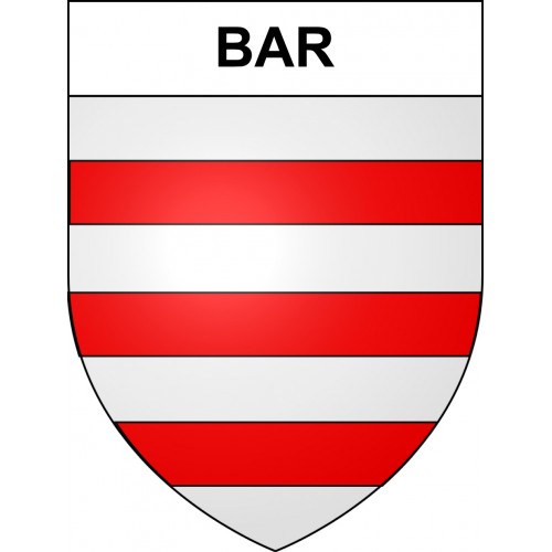 Pegatinas escudo de armas de Bar adhesivo de la etiqueta engomada
