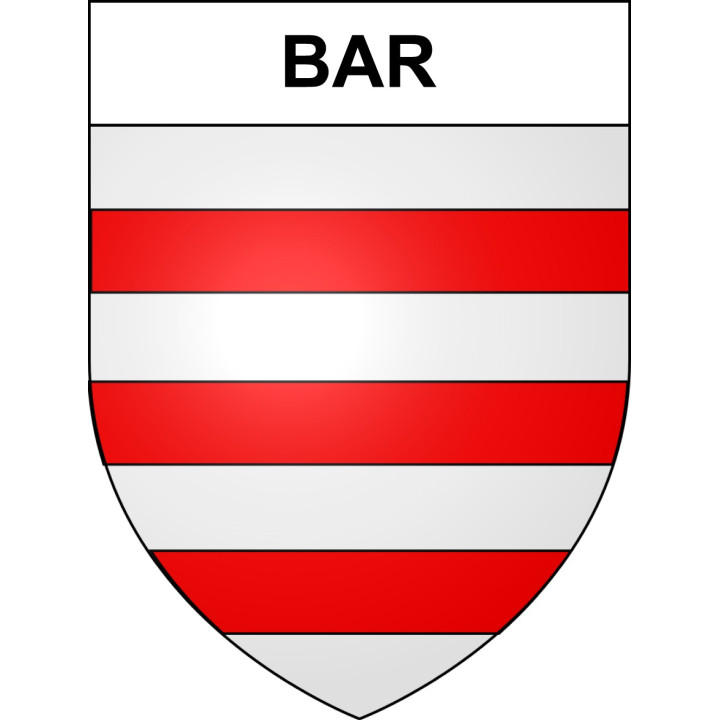 Pegatinas escudo de armas de Bar adhesivo de la etiqueta engomada