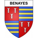 Benayes 19 ville sticker blason écusson autocollant adhésif