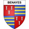Pegatinas escudo de armas de Benayes adhesivo de la etiqueta engomada