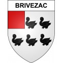 Stickers coat of arms Brivezac adhesive sticker