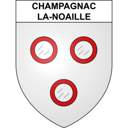 Stickers coat of arms Champagnac-la-Noaille adhesive sticker