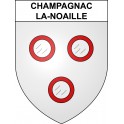 Stickers coat of arms Champagnac-la-Noaille adhesive sticker