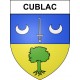 Stickers coat of arms Cublac adhesive sticker