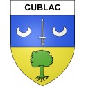 Cublac 19 ville sticker blason écusson autocollant adhésif