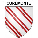 Pegatinas escudo de armas de Curemonte adhesivo de la etiqueta engomada
