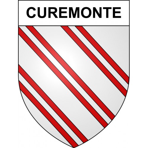 Curemonte 19 ville sticker blason écusson autocollant adhésif