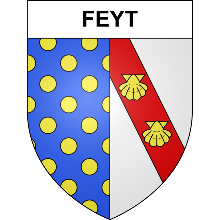 Feyt Sticker wappen, gelsenkirchen, augsburg, klebender aufkleber