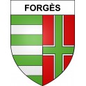 Forgès 19 ville sticker blason écusson autocollant adhésif