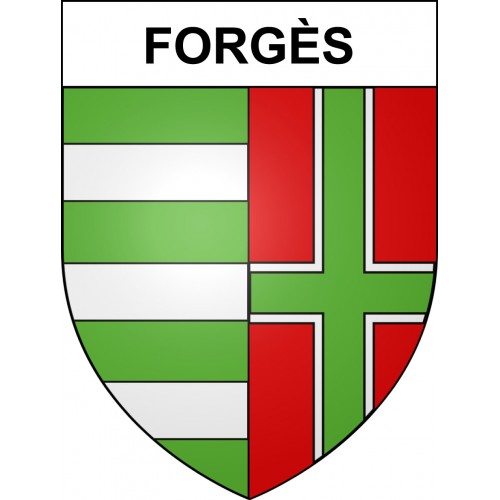 Stickers coat of arms Forgès adhesive sticker