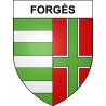 Forgès 19 ville sticker blason écusson autocollant adhésif