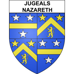 Stickers coat of arms Jugeals-Nazareth adhesive sticker