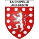 Pegatinas escudo de armas de La Chapelle-aux-Saints adhesivo de la etiqueta engomada