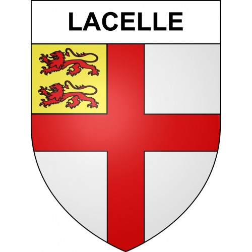 Pegatinas escudo de armas de Lacelle adhesivo de la etiqueta engomada