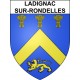 Ladignac-sur-Rondelles 19 ville sticker blason écusson autocollant adhésif