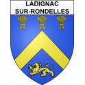 Stickers coat of arms Ladignac-sur-Rondelles adhesive sticker