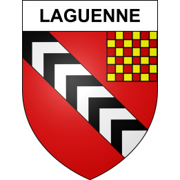 Laguenne 19 ville sticker blason écusson autocollant adhésif