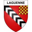 Pegatinas escudo de armas de Laguenne adhesivo de la etiqueta engomada