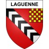 Laguenne 19 ville sticker blason écusson autocollant adhésif