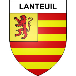 Lanteuil 19 ville sticker blason écusson autocollant adhésif