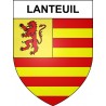 Stickers coat of arms Lanteuil adhesive sticker