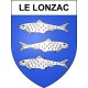 Le Lonzac 19 ville sticker blason écusson autocollant adhésif