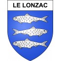 Le Lonzac 19 ville sticker blason écusson autocollant adhésif