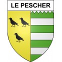 Le Pescher Sticker wappen, gelsenkirchen, augsburg, klebender aufkleber