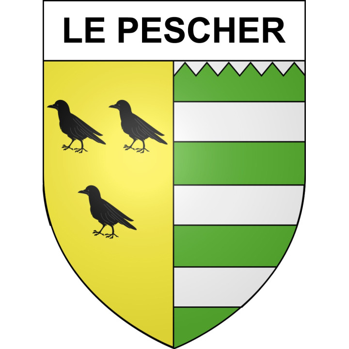 Le Pescher Sticker wappen, gelsenkirchen, augsburg, klebender aufkleber
