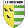 Le Pescher Sticker wappen, gelsenkirchen, augsburg, klebender aufkleber