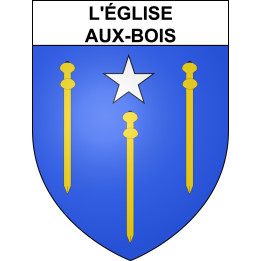 L'Église-aux-Bois Sticker wappen, gelsenkirchen, augsburg, klebender aufkleber
