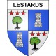 Pegatinas escudo de armas de Lestards adhesivo de la etiqueta engomada