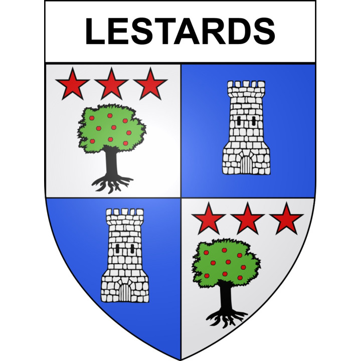 Lestards Sticker wappen, gelsenkirchen, augsburg, klebender aufkleber