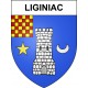 Stickers coat of arms Liginiac adhesive sticker