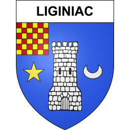 Stickers coat of arms Liginiac adhesive sticker